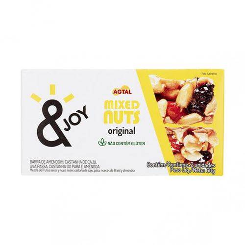 Barra Mixed Nuts &JOY Original 30g X 2 - Agtal