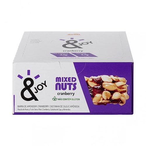 Barra Mixed Nuts Joy Cranberry 30g X 12 - Agtal
