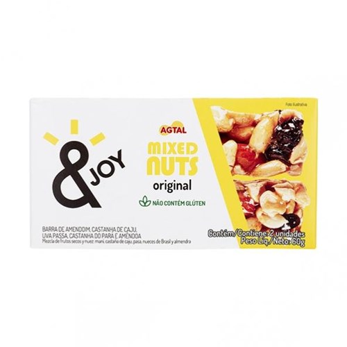 Barra Mixed Nuts JOY Original 30g X 2 - Agtal