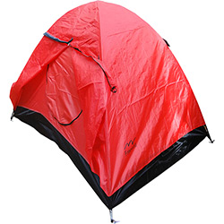 Barraca Camping Iglu 2 Pessoas Freewind Sobre Teto e Bolsa Transporte CBR1029 - Vermelho