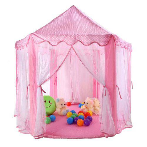 Barraca Toca Tenda Cabana Infantil Rosa Grande para Crianças
