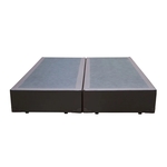 Base Box King Bipartido Sp Móveis Co. Sintético Marrom - 30x198x203