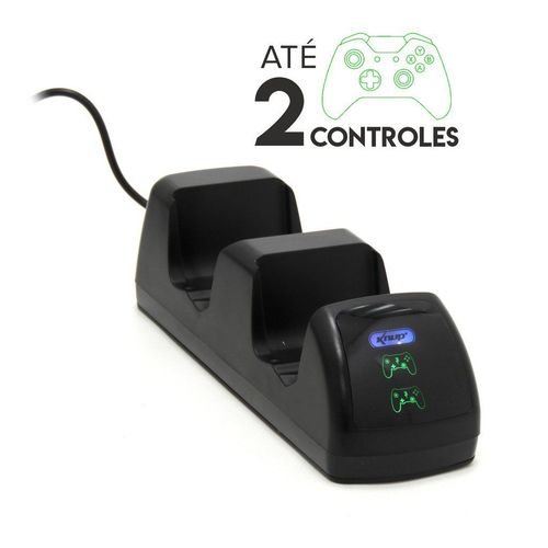 Base Carregador P/ 2 Controles Xbox-one + 2 Baterias Kp-5139