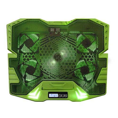 Base Cooler Gamer Verde para Notebook Warrior com Led Multilaser AC292