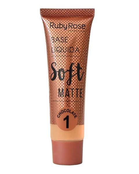 Base Líquida Soft Matte HB-8050 Cor Chocolate 1 - Ruby Rose
