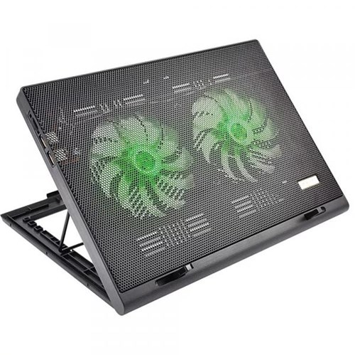 Base para Notebook Warrior Gamer com Cooler LED Verde - AC267 - Multilaser