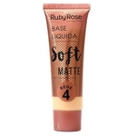 Base Ruby Rose Líquida Soft Matte Cor Bege 4 29ml