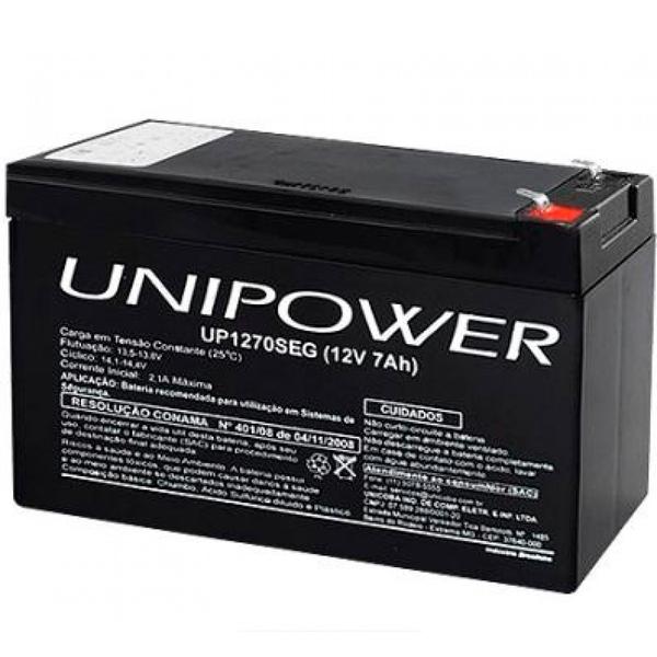 Bateria 12V 7Ah para Segurança UP1270SEG - Unipower - Unipower