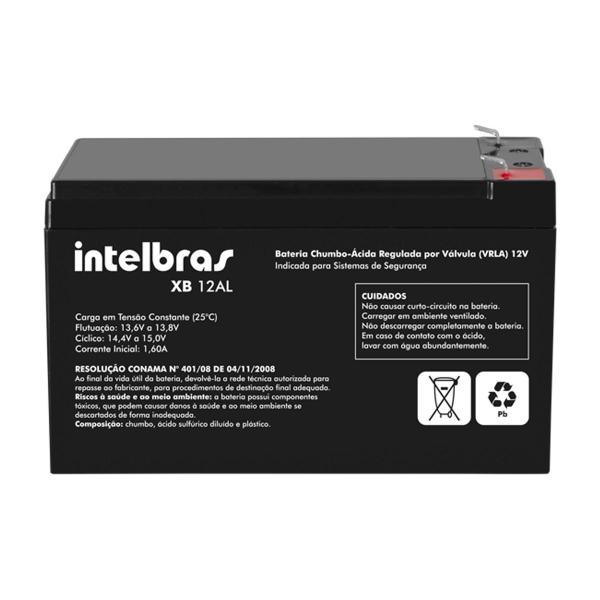 Bateria 12v Intelbras para Sistema de Segurança Xb 12al