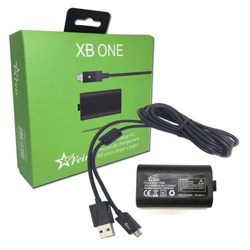 Tudo sobre 'Bateria 4800mah Recarregável + Cabo USB para Controle Wireless de Xbox One Feir Fr-302o-a'