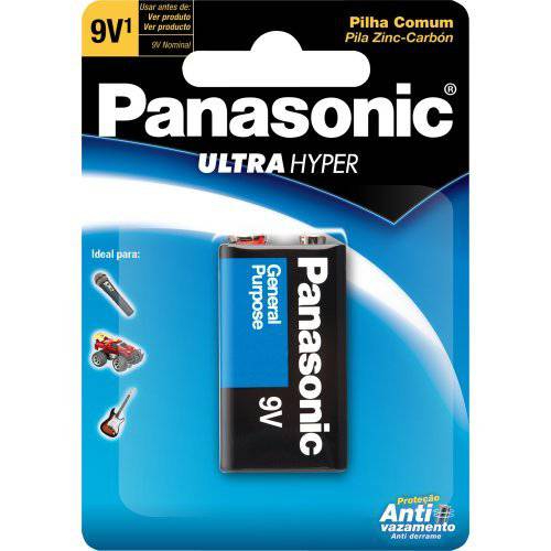 Bateria 9v 6f22upt/1b Panasonic