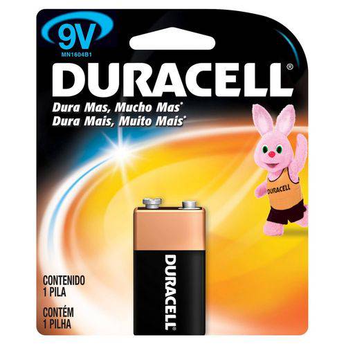 Bateria 9v Alcalina Duracell