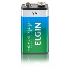 Bateria 9V Alcalina Elgin Lonfa Duração