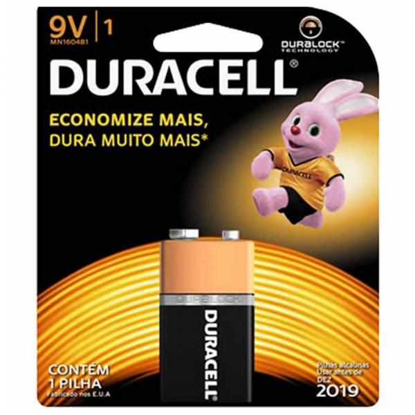 Bateria 9v Alcalina / Un / Duracell