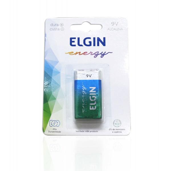 Bateria 9v Elgin Alcalina Energy 6lr61 9v Blister 1 Un.