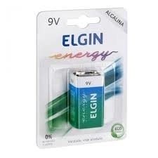 Bateria 9V Elgin Energy Alcalina