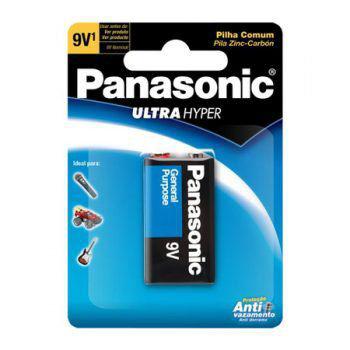 Bateria 9V Zinco Carbono Super Hyper - Panasonic