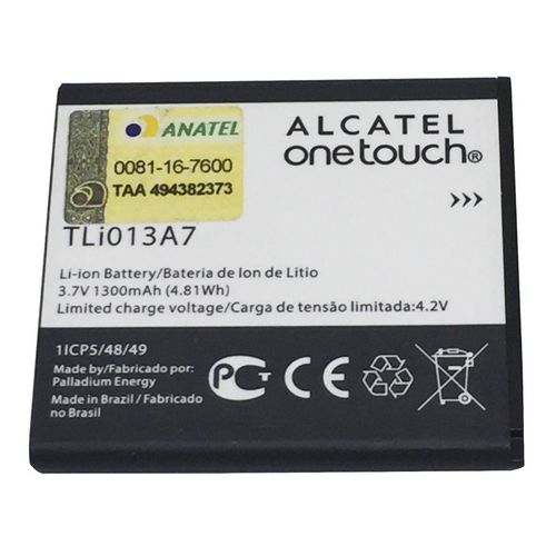 Tudo sobre 'Bateria Alcatel Tli013a7'