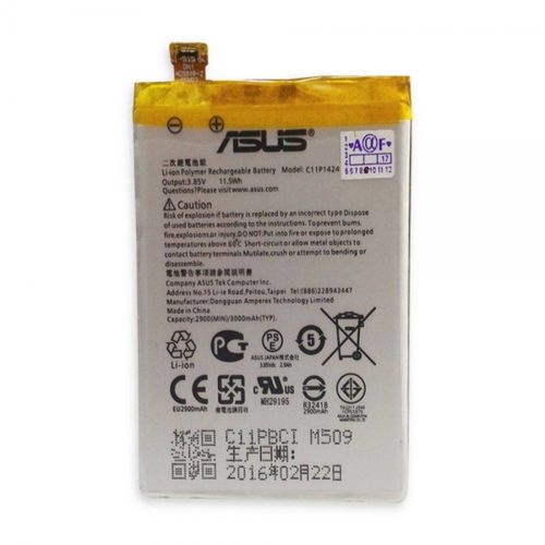 Bateria Asus C11p1424 Celular Zenfone 2 2900 Mah Original - ANATEL e CARTELA