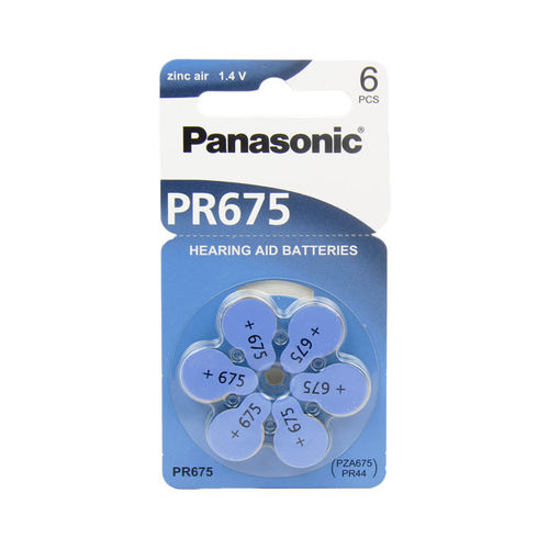Bateria Auditiva PR675 Cartela C/ 6 Unidades - Panasonic