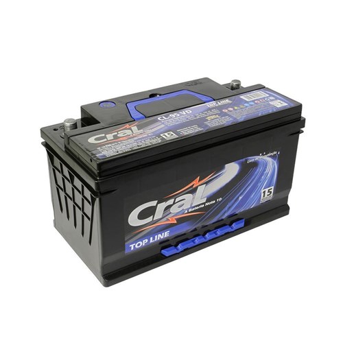 Bateria Automotiva Selada 95Ah Polo Positivo Direto - Top Line - Cral