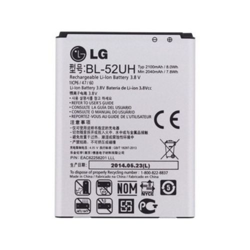 Bateria BL-52UH 2100/2040 MAh Compativel com LG L70 Dual D325 / D320 LG L70 Tri D340 / LG L65 Dual