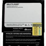 Bateria Celular Multilaser Ms70 3,8v 3000mah 11.4wh Bcs036 Original - Pr064