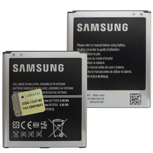 Tudo sobre 'Bateria Celular Samsung Galaxy Gran 2 Duos G7102 Original'