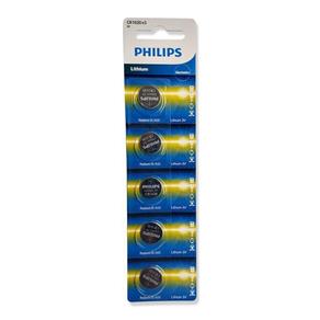 Bateria Cr1620 Philips Lithium 3V Cartela com 5 Unidades