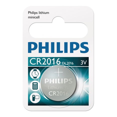 Bateria de Lithium Philips 3V - Cr201601b