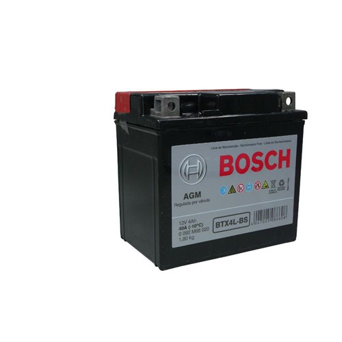 Bateria De Moto Bosch Gel Honda Cg Titan 150 Cargo Todos Os Anos - Btx4