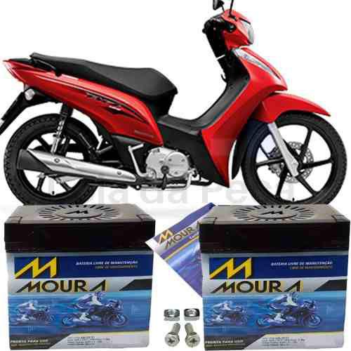 Bateria para Moto Honda Biz125+flex 2006/2010 12v 5ah - Moura