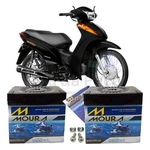 Bateria Moura Original Motocicleta C 100 Biz Es 1999 À 2015