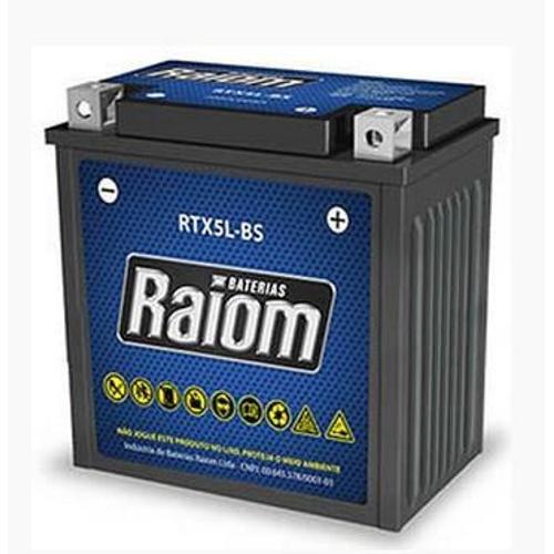 Bateria de Moto Raiom Ytx5l-Bs 5ah 12v Selada (Rtx5l-Bs)