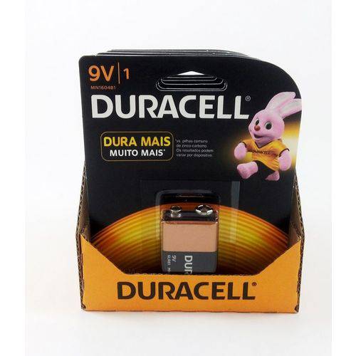 Tamanhos, Medidas e Dimensões do produto Bateria Duracell 9v - Kit C/12 Unidades