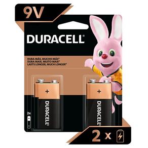 Bateria Duracell Alcalina C/ 2 Unidades 9v