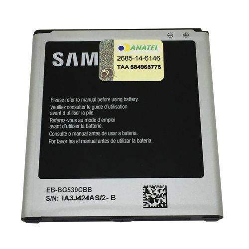 Tudo sobre 'Bateria Eb-BG530CBB GH96-08090A Samsung Galaxy Gran Prime Duos J3 J5'