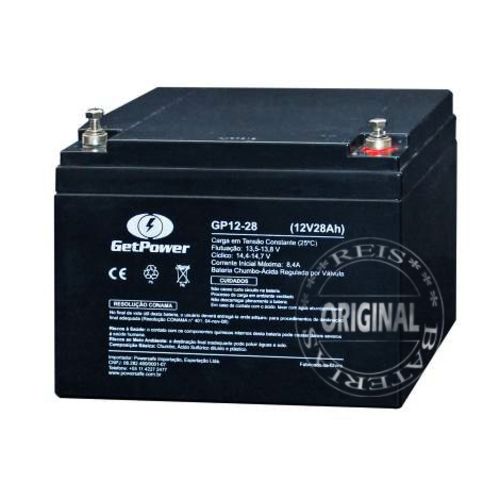 Bateria Estacionária Vrla ( Agm ) Getpower 12v – 28ah – Gp12-28
