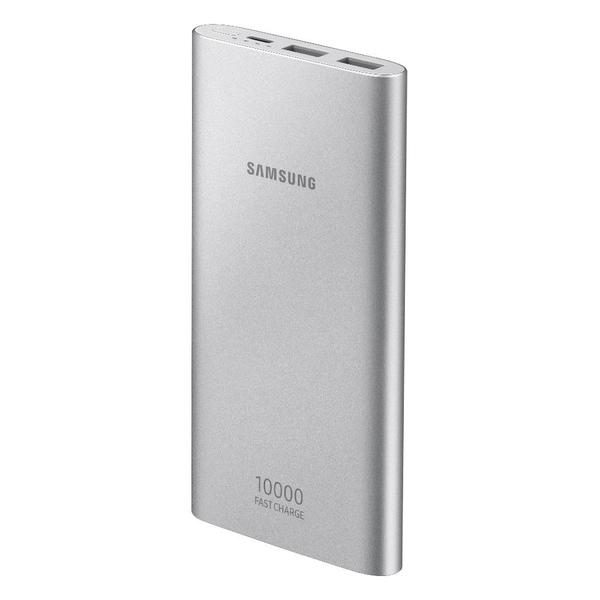 Bateria Externa -10000mah Samsung Usb Tipo C Prata Eb-p1100c
