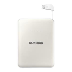 Bateria Externa Samsung Branca com Capacidade de 8400mAh e Micro USB Retrátil