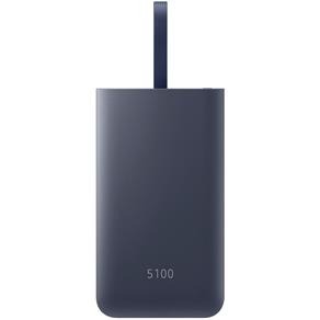 Bateria Externa Samsung Fast Charge Carregador Portátil Tipo C Power Bank 5100mah PG950 - Azul Marinho