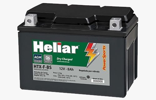 Bateria Heliar Htx-F 12V 8Ah