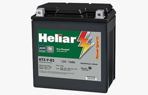 Bateria Heliar Htx-P 12V 14Ah