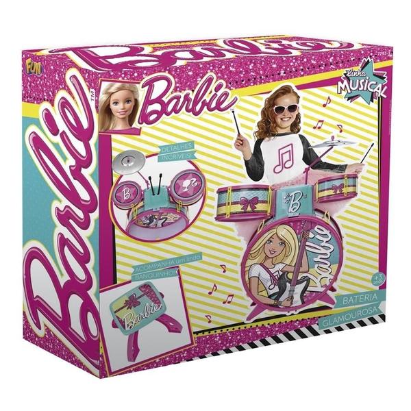 Bateria Infantil da Barbie 7293-1 Fun Divirta-se