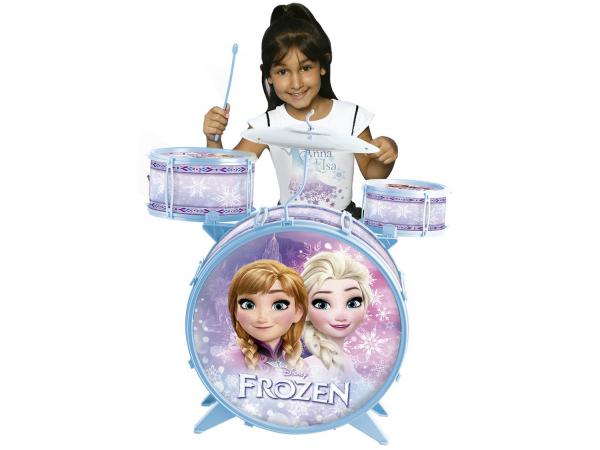 Bateria Infantil Disney Frozen Acústica 5 Peças - Toyng