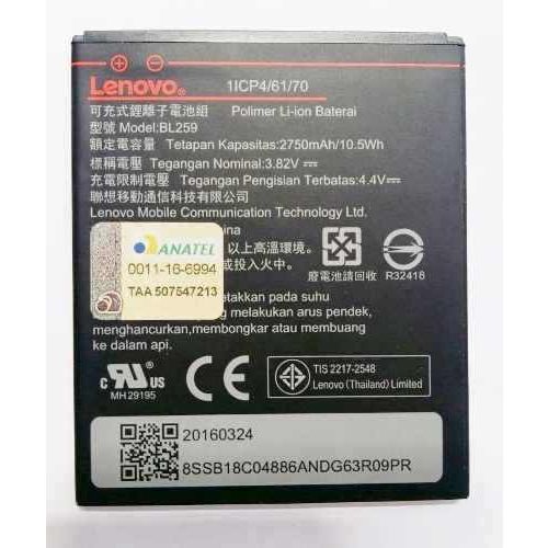 Bateria Lenovo Bl259 Vibe K5 K3 C2 A6020