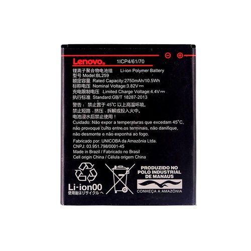 Tudo sobre 'Bateria Lenovo K5 2750mah'