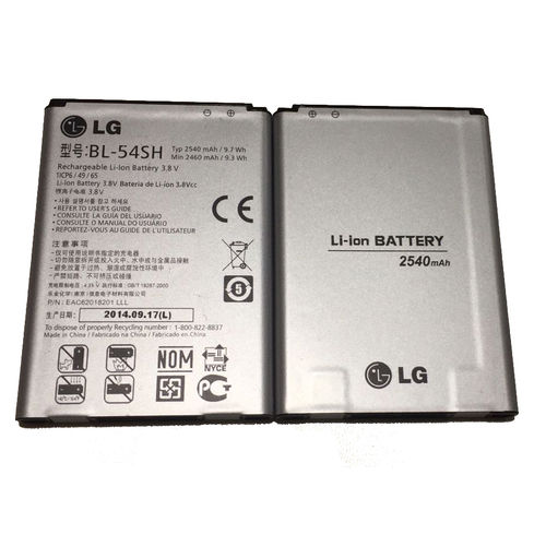 Tudo sobre 'Bateria Lg Bl-54sh de 3.8v Capacidade de 2460mah Celular Smartphone Lg L90 Dual D410, D405n L80 D373'