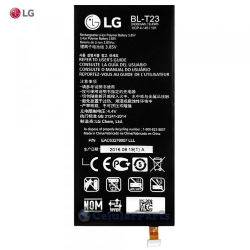 Bateria LG BL-T23 BL T23 / X CAM K580 2430MAH 100% ORIGINAL