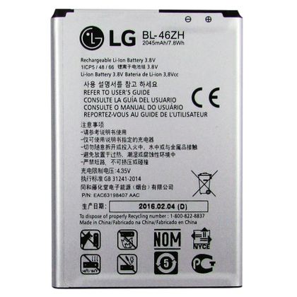 Tudo sobre 'Bateria LG K8 K350DS – Original - BL-46ZH'